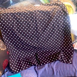 Men’sBrown polkadot polyester scarf vintage